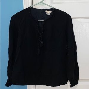Girls chloe size 14 black blouse with tassel
